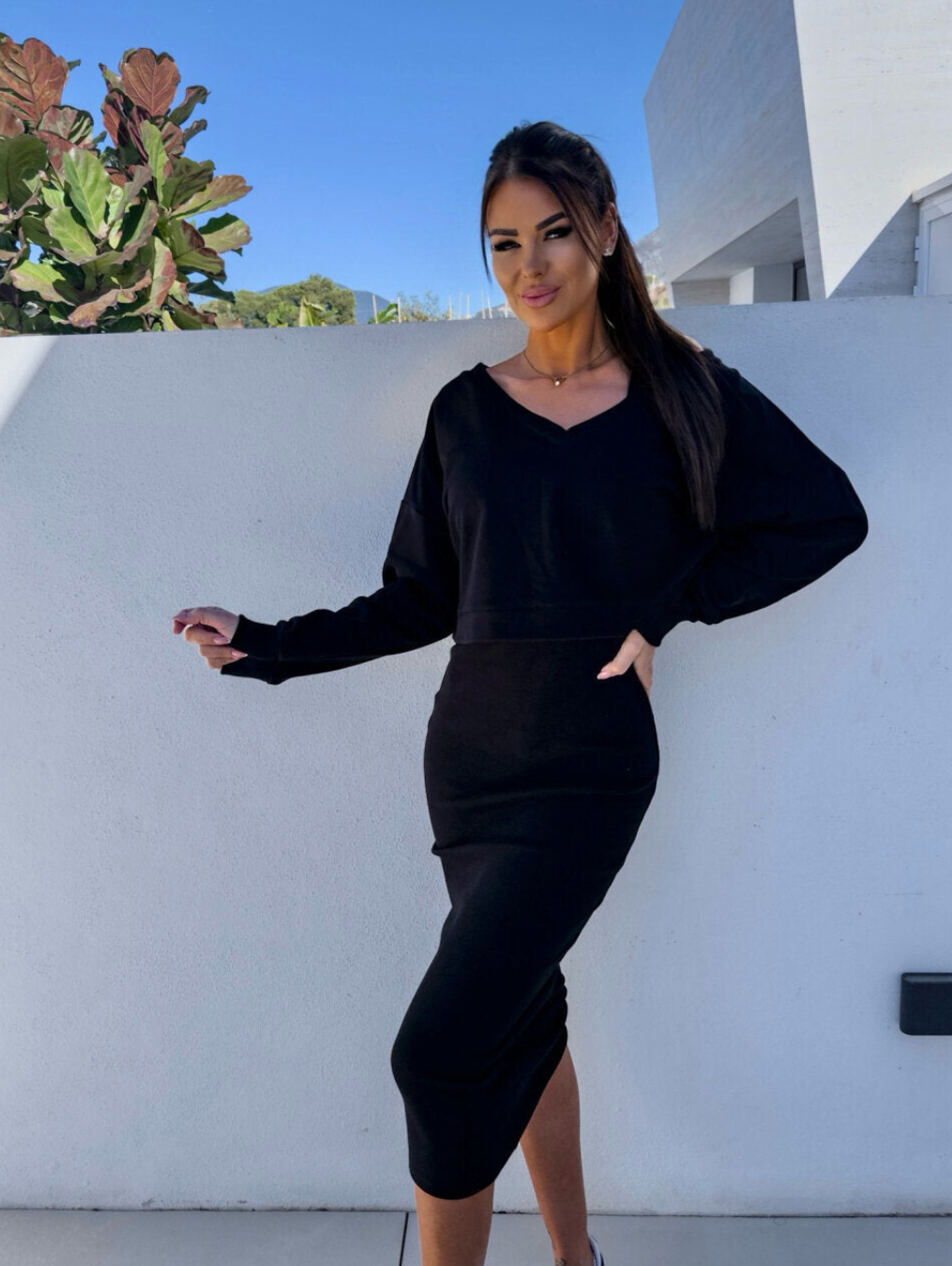 Sammie™ - Trendy Trui en Jurk Outfit